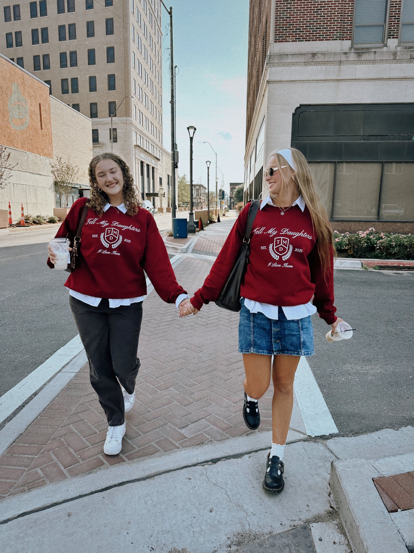 Tell My Daughters I Love Them Crewneck - Garnet