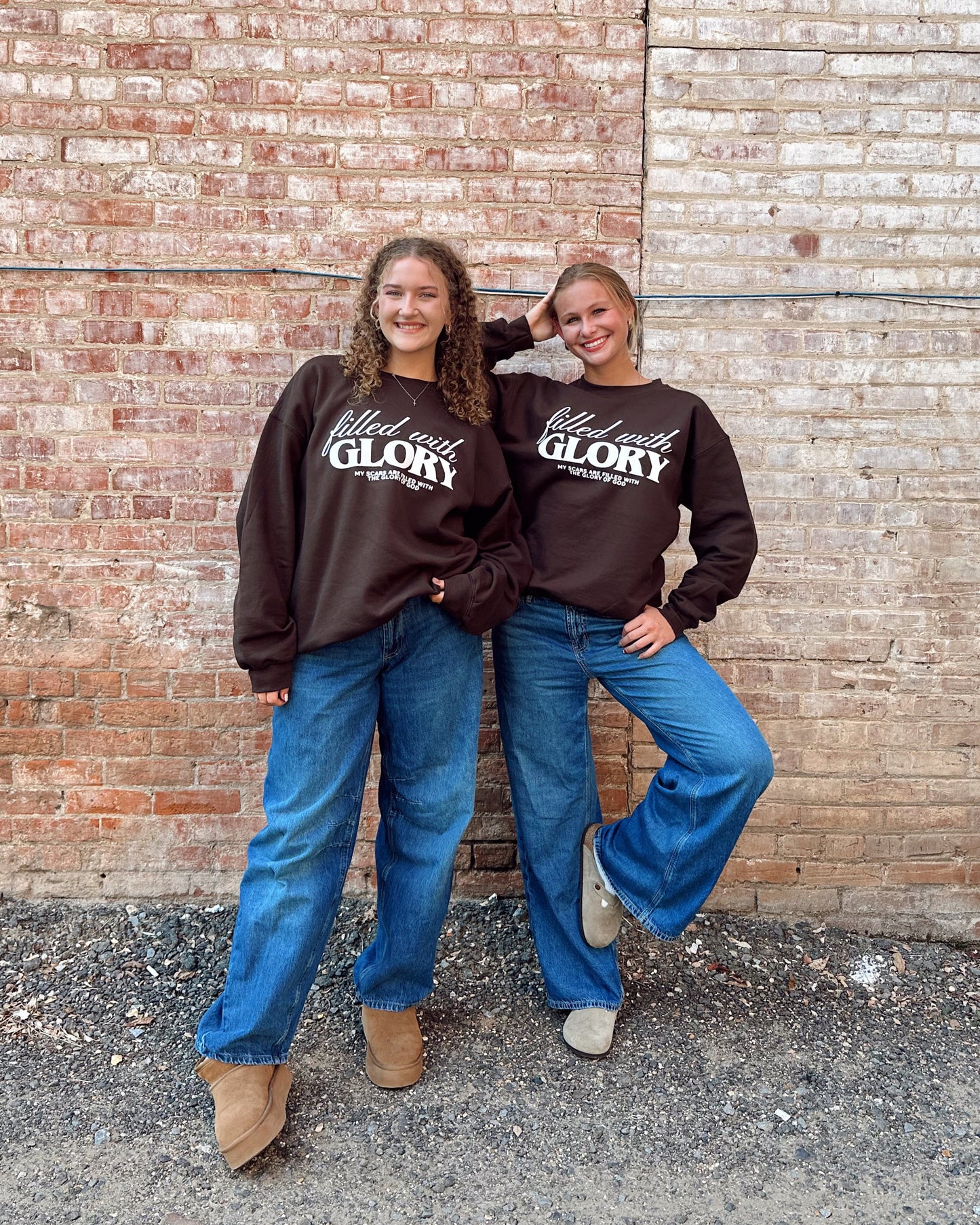 Filled With Glory Crewneck - Dark Chocolate